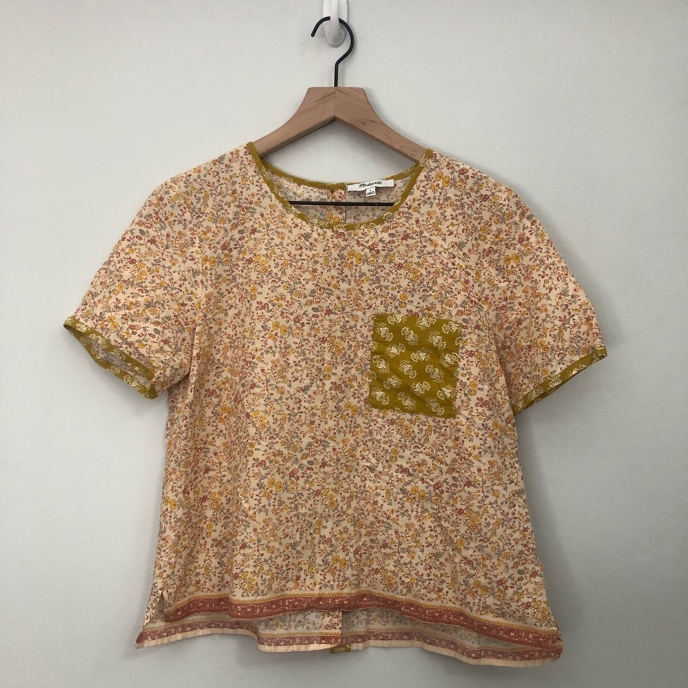Madewell Button-Back Pocket Top